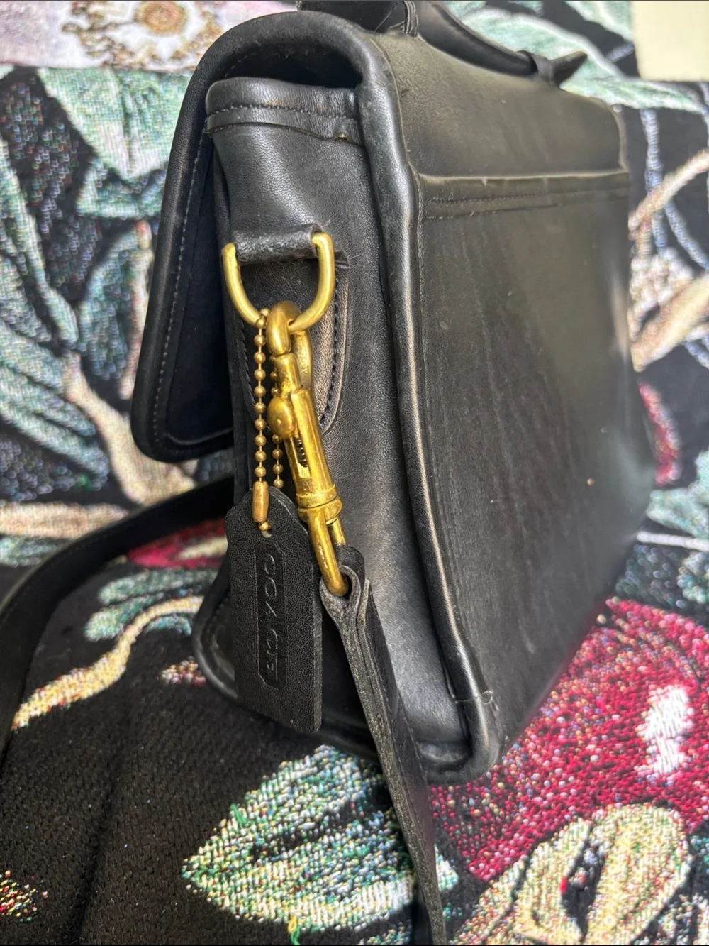 Vintage leather coach court satchel - Picture 5 of 11